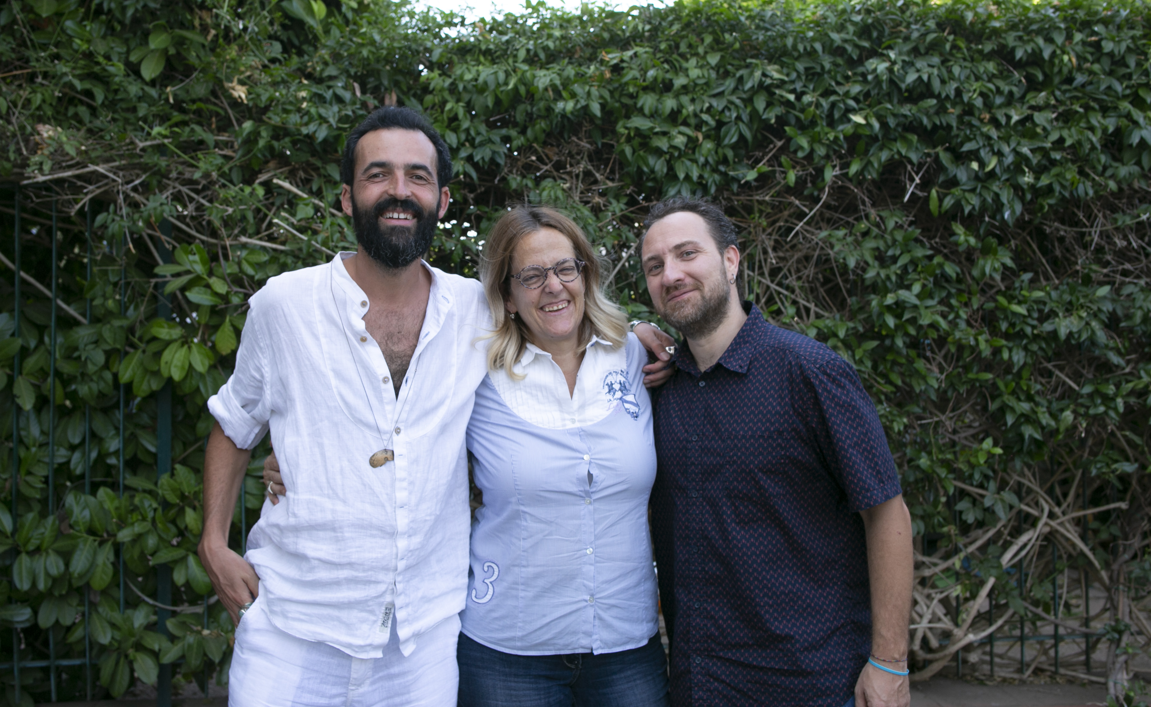 Gianni Valentino, Elena Anticoli de Curtis e Lello Tramma a Varcaturo